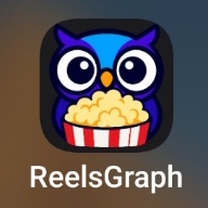 ReelsGraph icon on an Android home screen